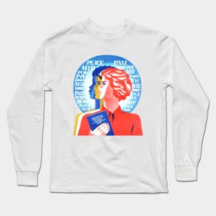 Anti-racism Soviet posterart Sisterhood Long Sleeve T-Shirt